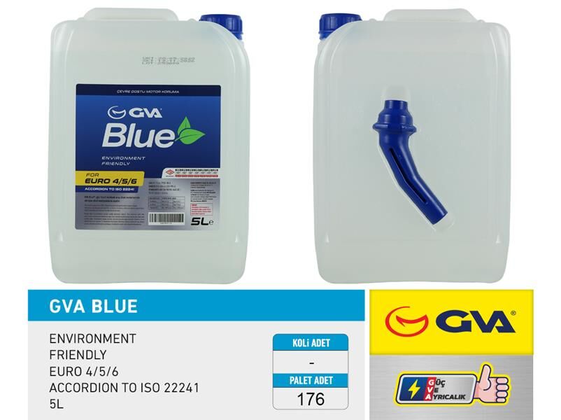 GVA 9931110 GVA BLUE SIVISI 5 LT EURO 4-5 / BİNEK EURO 6 HUNİLİ AMBALAJ