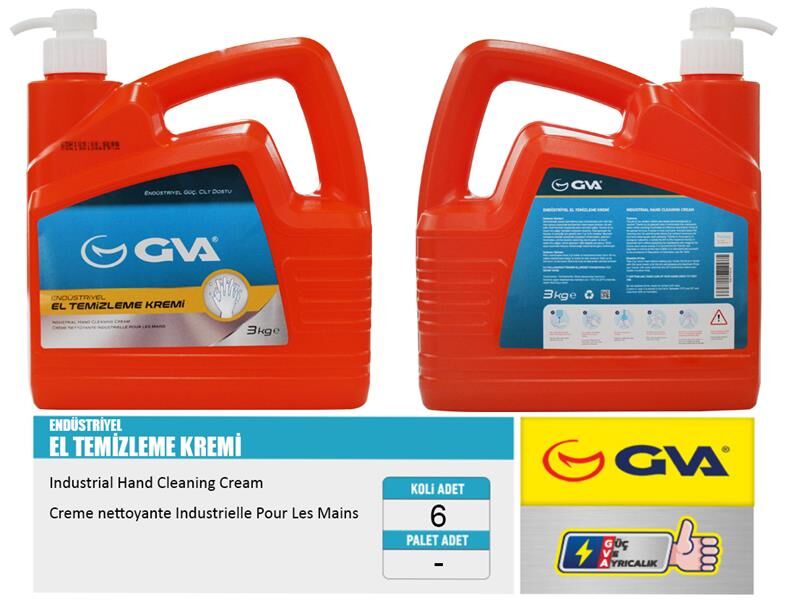 GVA 9915316 ENDÜSTRİYEL EL TEMİZLEME KREMİ 3 KG