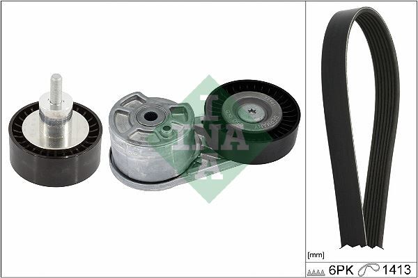 INA 529055010 V KAYIŞ GERGİ KÜTÜĞÜV KAYIŞ 6PK 1413 AVARE RULMAN GK2Q 19A216 AA FORD TRANSİT 18> 2.0 ECOBLUE 6PK 1413