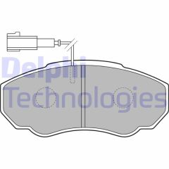 DELPHI LP1750 ÖN FREN BALATASI FİŞLİ PEUGEOT BOXER-CITROEN JUMPER-FIAT DUCATO 01>06 KÜÇÜK TİP