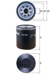 MAHLE OC1291 YAĞ FİLTRESİ POLO-A1-IBIZA-TOLEDO-FABIA-RAPID 1.4 TDİ 15 >