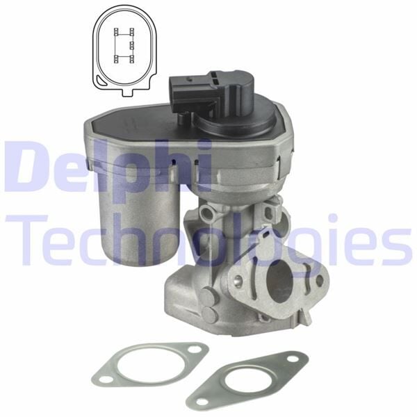 DELPHI EG10399-12B1 EGR VALFİ BOXER III JUMPER III 06> 2.2 HDI P22DTE FORD PUMA-TRANSIT V347 2.2 TDCI FIAT DUCATO 2.2 JTD 100CV LAND ROVER DEFENDER CABRIO 2.4TD4 4 4 07>
