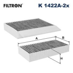 FILTRON K1422A-2X POLEN FILTRESI TAKIMI MERCEDES W166 X166 C292 KARBONLU
