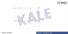 KALE 2031011AB RADYATÖR 206 00>1.4İ-1.6 16V-2.0HDI 90 MEK AC KLİMASIZ 378x536x18