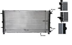 MAHLE CR398000S RADYATÖR TRANSPORTER T4 2.4-2.5 TDI AC KLİMASIZ MEK OTOM 719x346x34