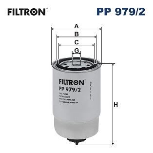 FILTRON PP979.2 YAKIT FİLTRESİ KIA SPORTAGE 2.0L D4EA 04-10 / CEED 1.4L 1.6L CRDi 12-> / CERATO 1.5L 05-> / HYUNDAI İ20 1.4L CRDİ 15-> / TUCSON D4EA 04-10 / İ10 1.1L D3FA 08-> / SANTA FE 01-06