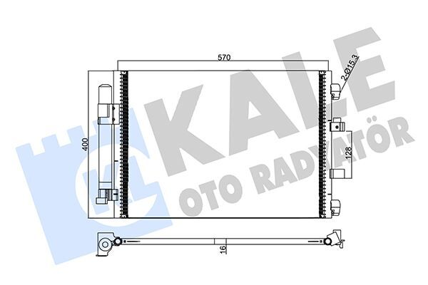 KALE 358250 KLIMA RADYATORU KONDANSER FOCUS III 1.0 ECOBOOST -1.6TDCI 11 > GRAND C-MAX 11> 591 377 16