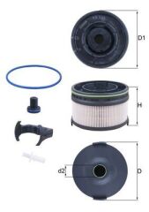 MAHLE KX533KIT YAKIT FILTRESI MERCEDES OM654 W177 W247 W205 S205 C205 W213 S213 C238