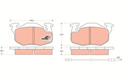 TRW GDB327 ÖN BALATA R9-R11-R19 CLIO-EXP-P106-P206