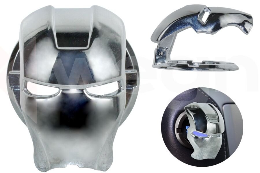 WEGNA AC01-001 IRON MAN START STOP KORUYUCU KAPAK GÜMÜŞ METAL KROM