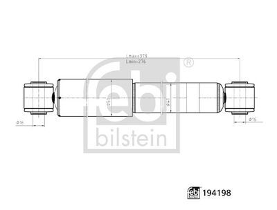 FEBI 194198 AMORTİSÖR ARKA AKS CİTROEN