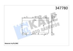 KALE 347780 RADYATÖR BRAZİNG ACCENT 1.3-1.5 95-00 AC KLİMASIZ MEK 335x598x16