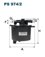 FILTRON PS974.2 YAKIT FILTRESI LAND ROVER 224DT DISCOVERY SPORT L550 FREELANDER II L359 RANGE ROVER EVOQUE L538 . JA GUAR XF X250 . PSA P407-P508-P607-CITROEN C5-C6-C8 2.2 HDI