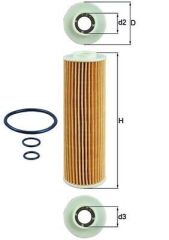 MAHLE OX183.5D YAG FILTRESI MERCEDES M271 EVO W204 S204 C204 W212 S212 C207 R172