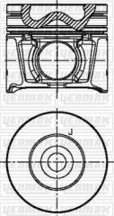 YENMAK 31-04954-050 PISTON SEGMAN MAZDA B2500 RANGER 06> 2.500 DİZEL 143 PS TURBO 0.50 ÇAP: 93.00MM