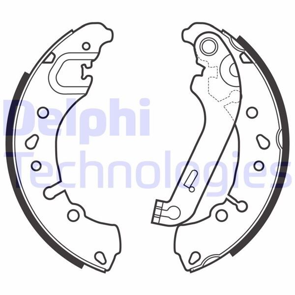 DELPHI LS2151 FREN BALATASI ARKA TAKIM PABUÇLU FİESTA 17>