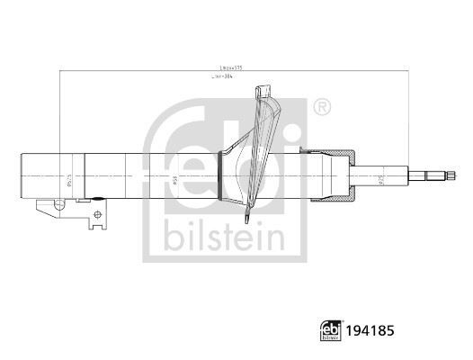 FEBI 194185 AMORTİSÖR ÖN SAĞ-SOL FORD TRANSİT 01> V184