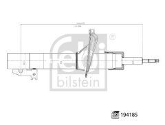 FEBI 194185 AMORTİSÖR ÖN SAĞ-SOL FORD TRANSİT 01> V184