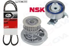 GVA 59WPK9055 DEVİRDAİMLİ EKSANTRİK GERGİ KİTİ VECTRA A-OMEGA A-ASTRA F-CALIBRA-KADETT E 1.8i-2.0i 8V 18SV-C18NZ