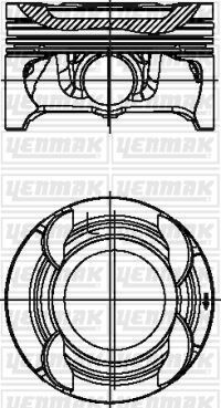 YENMAK 31-04766-050 MOTOR PİSTON SEGMAN 0.50 C180