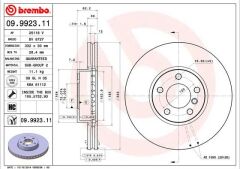 BREMBO 09992311 FREN DISKI ON BMW E70 F15 E71 F16