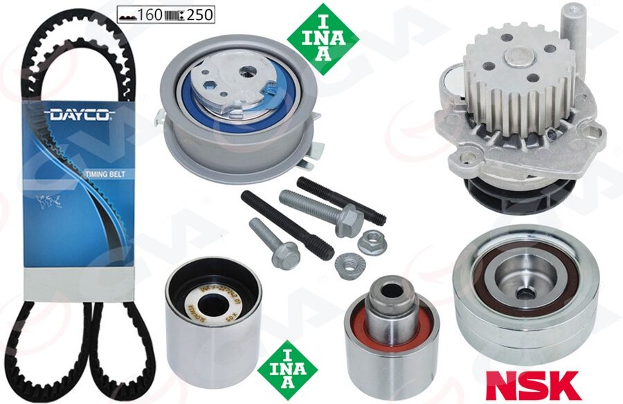 GVA 59WPK7577D DEVİRDAİMLİ TRİGER SETİ CRAFTER-T6-A3-JETTA-CADDY-POLO-PASSAT 1.6-2.0 TDI CAYB/C/D- CAAB/C-CKUB-CFFB CFWA-CAGA