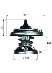 MAHLE TX29.85D TERMOSTAT 85 C MERCEDES OM601 OM602 OM603 OM605 OM611 OM612 W124 W201 W210 W460 W461 W463 B901>B904