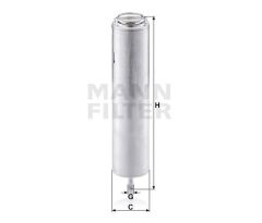 MANN WK5002 YAKIT FILTRESI BMW M47 N47 M57 N57 E81 E82 E87 E88 E60 E61 F07 F10 F06 E65 E66 F01 E70 F15 E71 F16