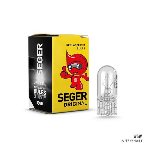 SEGER 209557 AMPUL W5W 24V 5W W2.1X9.5D T10 B. DİPSİZ STANDART YENİLEME