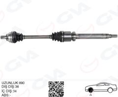 GVA 4435014 ÖN AKS KOMPLE SAĞ FOCUS II 04>09 1.6 TDCI CVT OTOM. DIZEL