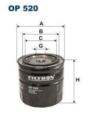 FILTRON OP520 YAĞ FİLTRESİ TOFAS DOGAN 1.6 IE 80HP 97-02