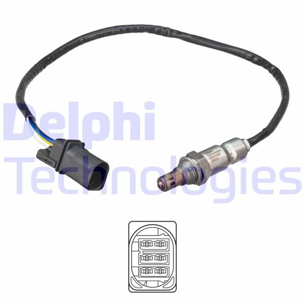 DELPHI ES21056-12B1 Ön OKSİJEN SENSÖRÜ AUDI-SEAT-SKODA-VWAUDI A3.Q2.Q3-SEAT Alhambra.Arona.Ateca.Ibiza.Leon-SKODA Kamiq.