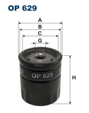 FILTRON OP629 YAĞ FİLTRESİ FORD ORION 1.4 71HP 07/90-07/93