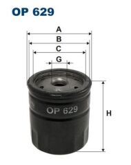 FILTRON OP629 YAĞ FİLTRESİ FORD ORION 1.4 71HP 07/90-07/93
