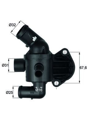 MAHLE TI15.87 TERMOSTAT KOMPLE 87C CADDY GOLF JETTA PASSAT TIGUAN LEON OCTAVIA A3 2.0 TDI CFFA CFFB CFGB CLLA