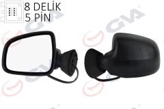 GVA 1019151 DIŞ DİKİZ AYNASI SOL LOGAN SW-MCV 08> ELEKTRİKLİ ISITMALI KONVEKS 5 FİŞ VM-6801EHL
