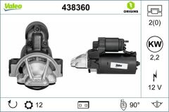 VALEO 438360 MARŞ MOTORU PEUGEOT BOXER-CITROEN JUMPER 06> FORD TRANSİT 06> 2.2 TDCI-HDI ÖNDEN ÇEKER