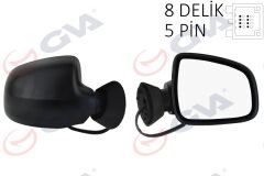 GVA 1019150 DIŞ DİKİZ AYNASI SAĞ LOGAN SW-MCV 08> ELEKTRİKLİ ISITMALI KONVEKS 5 FİŞ VM-6801EHR
