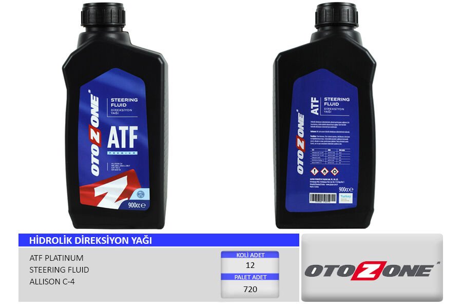 OTOZONE CYAG0705 HİDROLİK DİREKSİYON YAĞI ATF 900 ml. PREMIUM