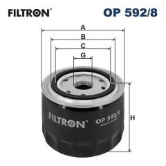FILTRON OP592.8 YAG FILTRESI DUCATO III IVECO DAILY 2.3JTD 06> KARSAN J10 JEST 2.3JTD 13> E4 E5