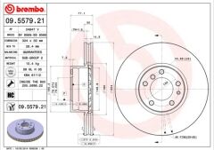BREMBO 09557921 FREN DISKI ON BMW E39 E32 E38 E31