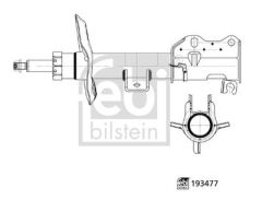 FEBI 193477 AMORTISOR ON GAZLI MERCEDES VITO W639 10>14