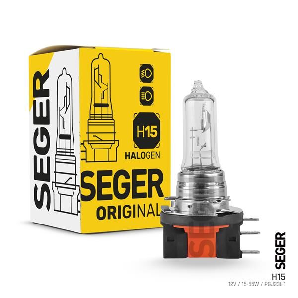 SEGER 208116 AMPUL H15 12V 15/55W PGJ23T-1 STANDART YENİLEME 3.500K STANDART IŞIK