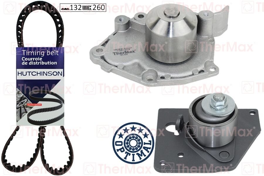 THERMAX T15.191 DEVİRDAİMLİ EKSANTRİK GERGİ KİTİ MGN II 2.0 16V F4R -LGN II-TRAFIC-MASTER-MOVANO-VIVARO1.9DCİ T