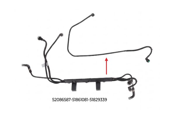 CM 133580 YAKIT BORUSU BRAKET HARİÇ EURO 5 DOBLO 1.3 D Multijet 10 >