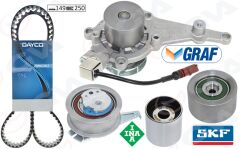 GVA 59WPK7562D TRİGER SETİ DEVİRDAİMLİ SENSÖRLÜ VW-SKODA-AUDİ-CUPRA-SEAT 16> FORD 23> 2.0 TDİ DSUD-DTRB-DTRD-DEZ E-DTNA-DTUA 149 DİŞ