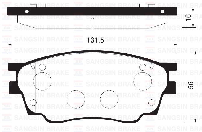 SANGSIN SP2027 x ÖN BALATA MAZDA 6 1.8 02 >1.8MZR 2.0MZR 2.2 MZR 2.5MZR 07 > 09 > GDB3309