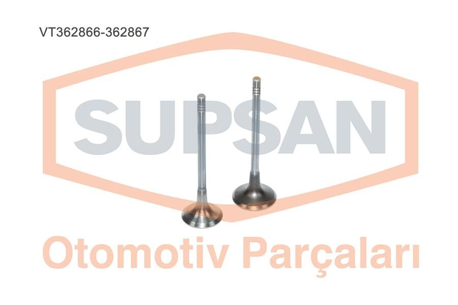 SUPSAN VT362866-362867 SUBAP TAKIMI EMME EGZOZ P206-P207-P208-P301-P307-P308-P407-P508-P2008-P3008-P5008-PARTNER-BERLINGO-E XPERT-RIFTER-JUMPY-C2-C3-C3-C4-C5-XSARA-DS3-DS4-DS5 1.6 HDI EURO5 DV6C FOCUS III 11>17 FIESTA 08