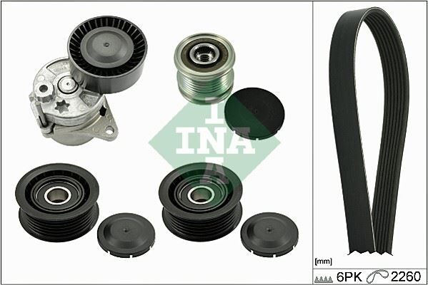 INA 529011521 KANALLI KAYIS SETI MERCEDES W639 B906 KUTUKLU. ALTERNATOR KASNAKLI