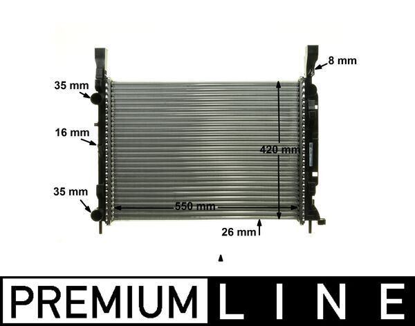 MAHLE CR1157000P MOTOR SU RADYATORU MERCEDES CITAN OM607 W415 12> . RENAULT KANGOO 1.5 dCi 1.6 16V 09>